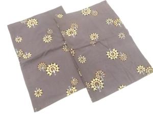 アンティーク　錦紗孔雀模様はぎれ